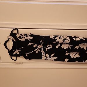 Black and White Floral Dress